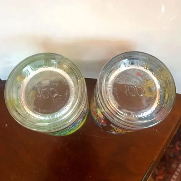 Mint 1996 Set of 2 "McDonald's 100 Years of Disney" Anniversary Glasses - Picture 8 of 9